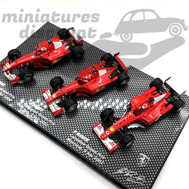 COFFRET FERRARI 2000/2002 (ROUGE) - HOT WHEELS - 1/43ème en boite