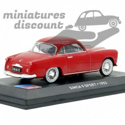 SIMCA 9 SPORT DE 1953 (ROUGE FONCÉ) - 1/43ème en boite