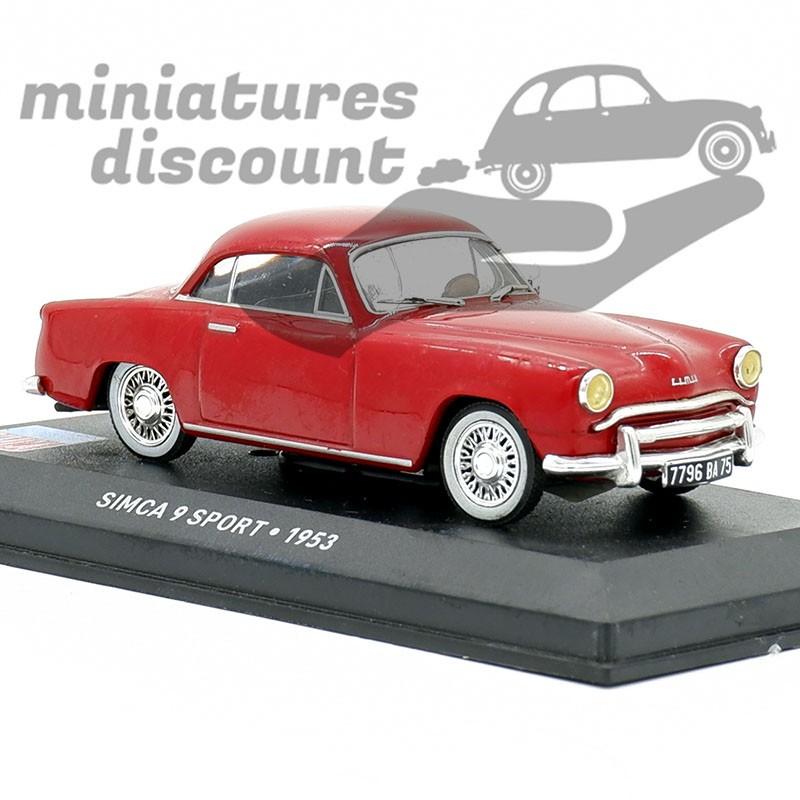 SIMCA 9 SPORT DE 1953 (ROUGE FONCÉ) - 1/43ème en boite