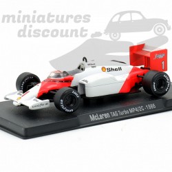 MCLAREN TAG TURBO MP4/2C 1986 (BLANC) - 1/43ème en boite