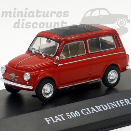 FIAT 500 GIARDINIERA DE 1961 (ROUGE) - 1/43ème en boite