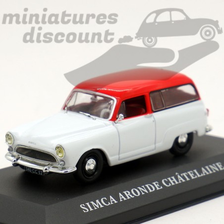 Simca Aronde (Break) Châtelaine 1961 (rouge et blanche) - 1/43ème en boite