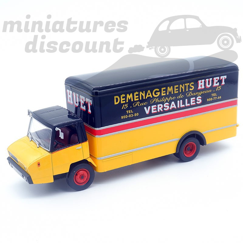 CAMION BERLIET STRADAIR " DÉMÉNAGEMENT HUET " (JAUNE) - IXO - 1/43ème en boite