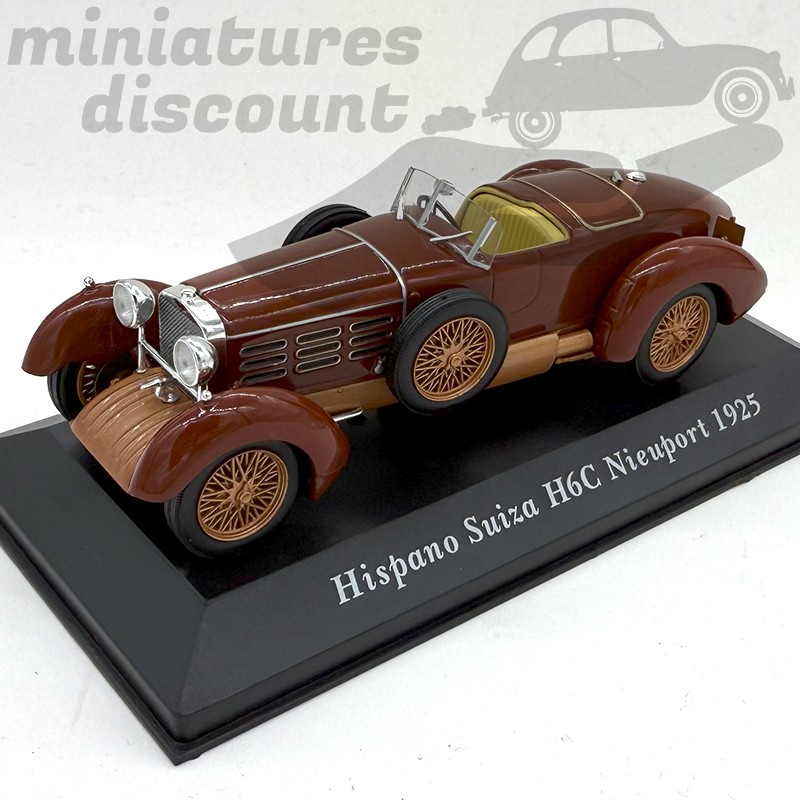 HISPANO SUIZA H6C NIEUPORT 1925 (MARRON) - 1/43ème en boite