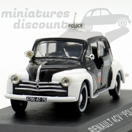 RENAULT 4CV "POLICE DE MONACO" (BLANC & NOIR) - 1/43ème en boite