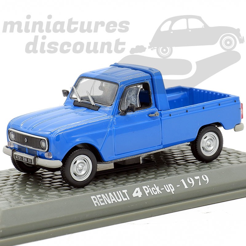 RENAULT 4L PICK-UP (BLEU) - 1/43ème en boite