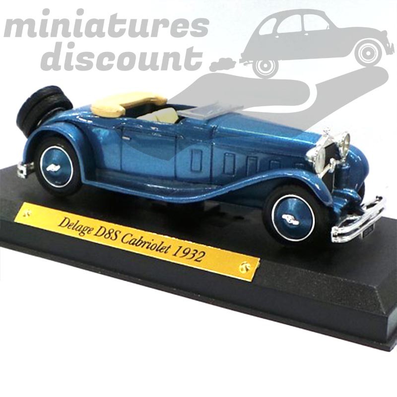 Delage D8S Cabriolet 1932 - au 1/43 en boite