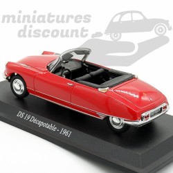 Citroen DS 19 Décapotable 1961 - 1/43ème sur socle