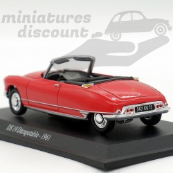 Citroen DS 19 Décapotable 1961 - 1/43ème sur socle