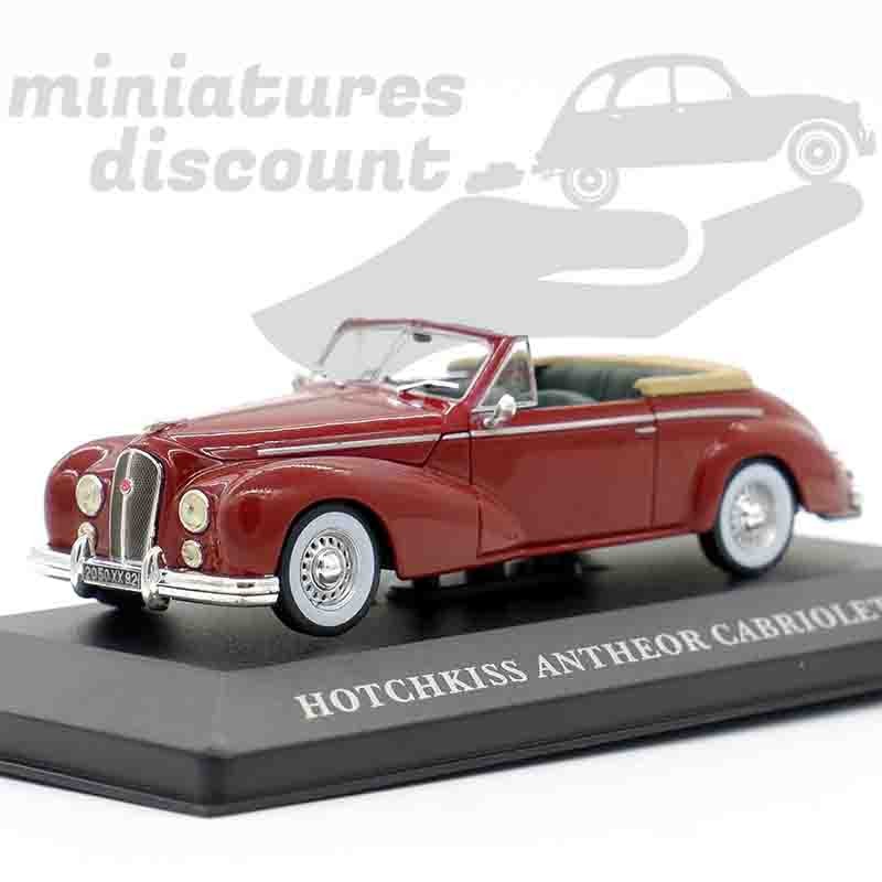 HOTCHKISS ANTHEOR CABRIOLET 1953 (ROUGE) - 1/43ème en boite