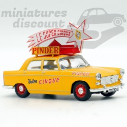 PEUGEOT 404 CIRQUE PINDER (JAUNE) - 1/43ème sous blister