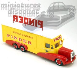 CAMION BERNARD CENTRALE ELECTRIQUE " PINDER " CIRQUE PINDER (JAUNE) - 1/64ème sous blister