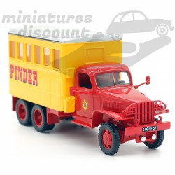 CAMION GMC "PINDER" CIRQUE PINDER (JAUNE) - 1/50ème sous blister
