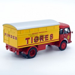 CAMION SIMCA CARGO CIRQUE PINDER (JAUNE ROUGE) - 1/64ème sous blister