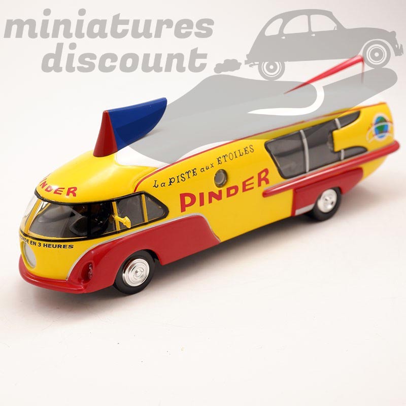 BUS FUSÉE " PINDER " CIRQUE PINDER (JAUNE) - 1/64ème sous blister