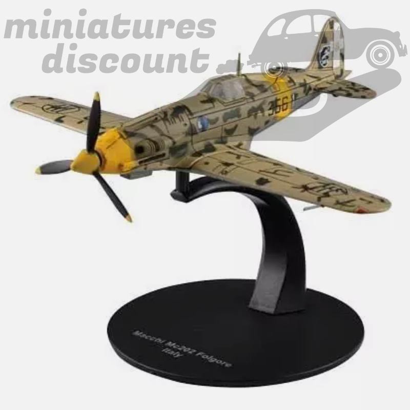 Avion Macchi MC202 Folgore "Italie" au 1/72eme en métal sous blister