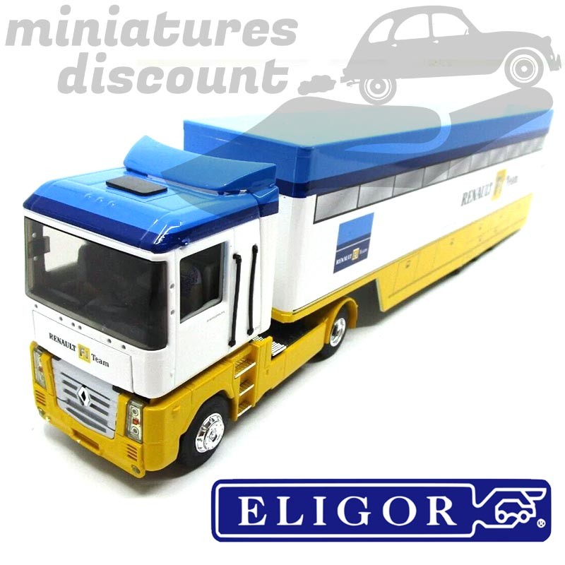 Semi Remorque Renault Magnum Euro 3 - RENAULT F1 TEAM - Eligor - 1/43ème en boite