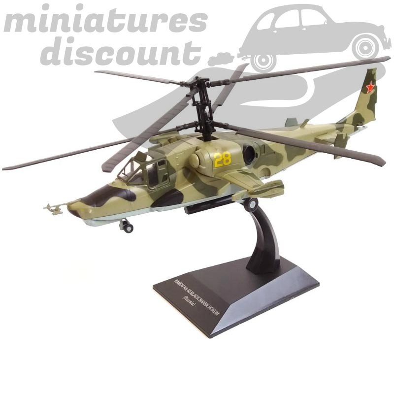 Helicoptère Kamov KA-50 black shark hokum de la "Russie" au 1/72eme en métal sous blister