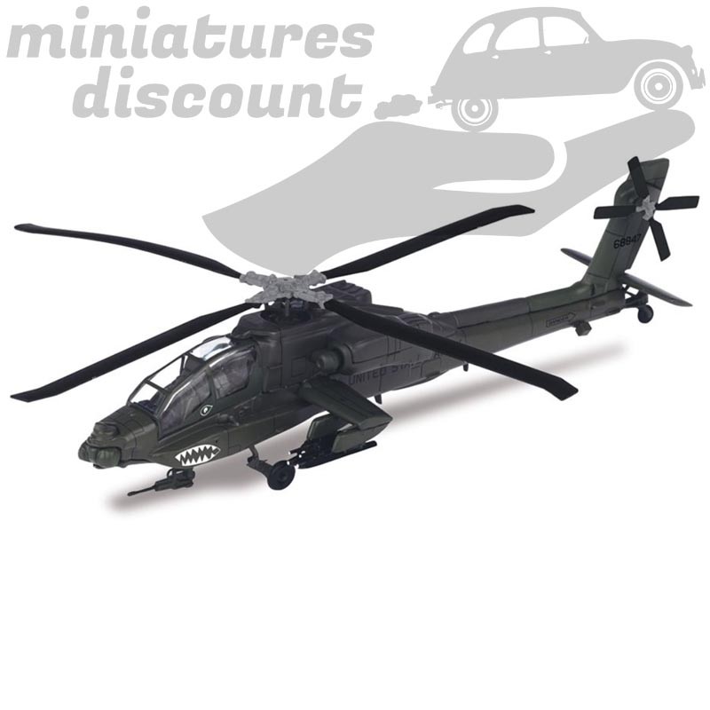 Hélicoptère McDonnell Douglas Ah64a "USA" au 1/72ème en métal sous blister