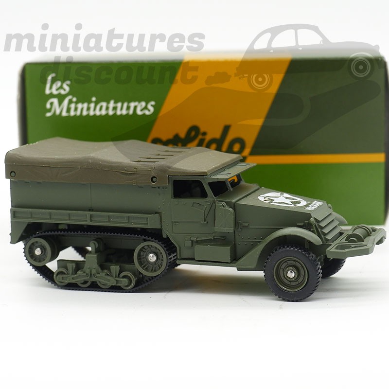 HALF TRACK WAGRAM BÂCHÉ (VERT MILITAIRE) - SOLIDO - 1/50ème en boite