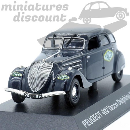 Peugeot 402 Yacco Delphine II - 1/43ème sur socle