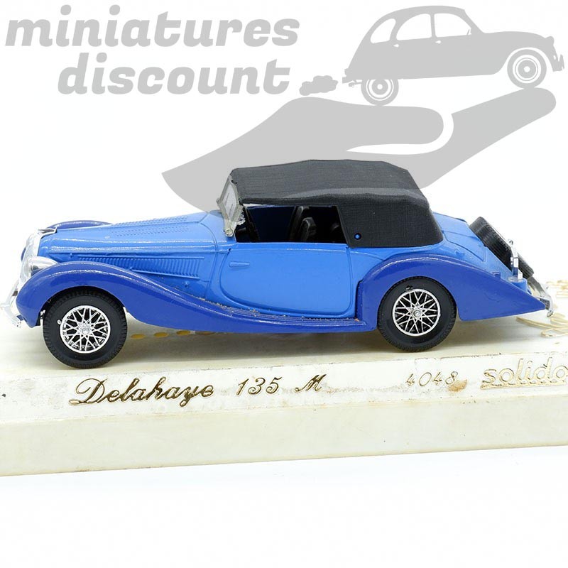 DELAHAYE 135M BLEU (BLEU) - SOLIDO - 1/43ème en boite
