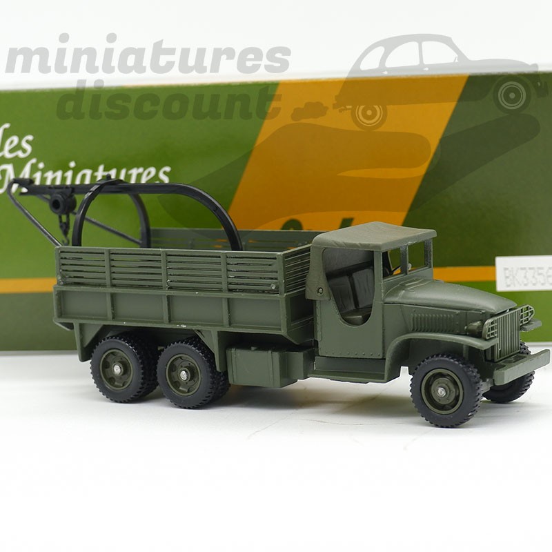 CAMION GMC DÉPANNEUSE (VERT MILITAIRE) - SOLIDO - 1/50ème en boite