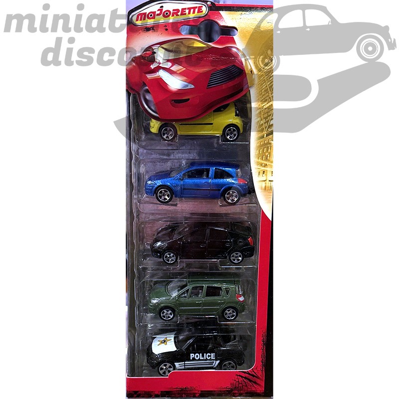 Pack de 5 voitures Majorette "Authentic" - 3 inches en blister