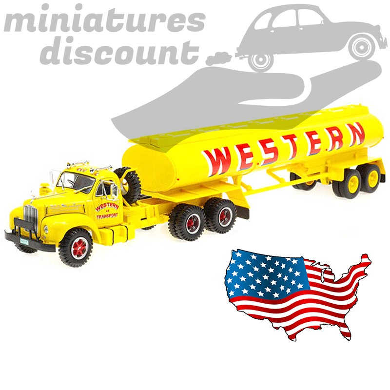 SEMI REMORQUE MACK B61T CITERNE WESTERN (VERT FONCÉ) - IXO - 1/43ème en boite