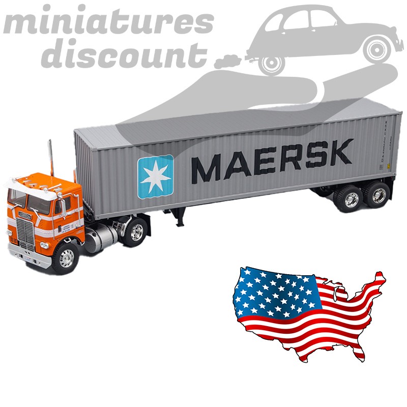 Freightlneir COE - Porte Contenair MAERSK - Semi Remorque Usa - Allied - 1/43ème en boite