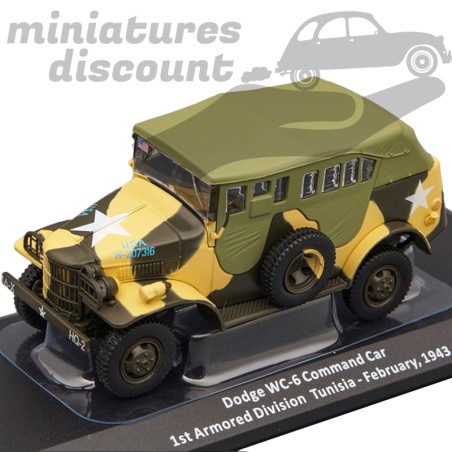 Dodge WC-6 Command Car 1ere Division Armored en 1943 - Tunisie - 1/43ème en boite