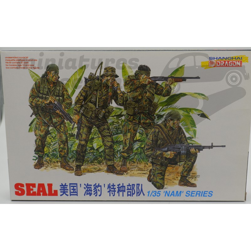 FIGURINES MILITAIRES, SEAL NAM SERIES (A PEINDRE) - DRAGON - 1/35ème en boite