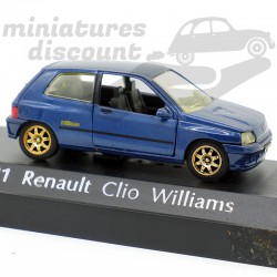 RENAULT CLIO WILLIAMS (BLEU MARINE) - SOLIDO - 1/43ème en boite