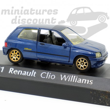 RENAULT CLIO WILLIAMS (BLEU MARINE) - SOLIDO - 1/43ème en boite