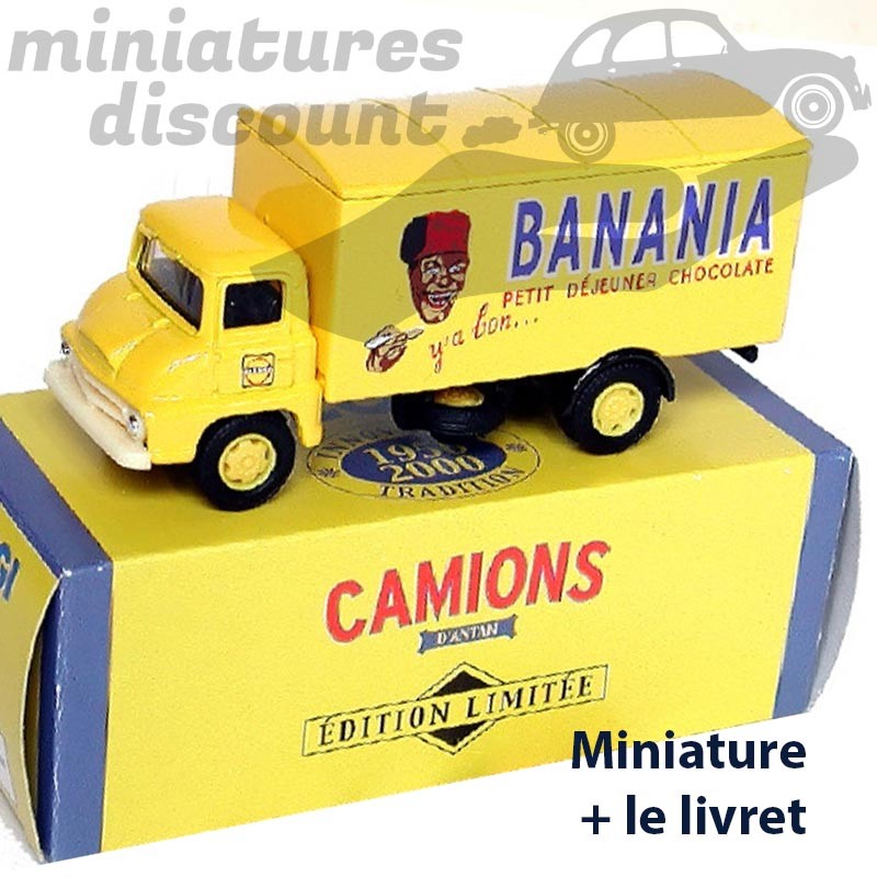 Camion de livraison Ford Thames "Banania" - 1/72ème avec sa boite et son livret