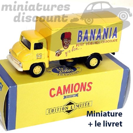 CAMION DE LIVRAISON FORD THAMES "BANANIA" (JAUNE) - CORGI - 1/72ème sous blister