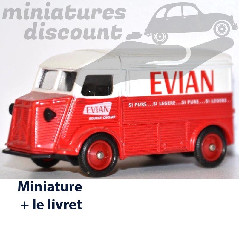 Fourgon Citroën type HY - Type H - "EVIAN" - 1/64ème avec sa boite et son livret
