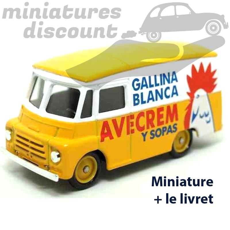 Camion Morris LD 150 de 1959 "GALLINA BLANCA" - 1/50ème avec sa boite et son livret