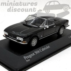PEUGEOT 504 CABRIOLET (NOIR) - MINICHAMPS - 1/43ème en boite