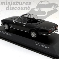 PEUGEOT 504 CABRIOLET (NOIR) - MINICHAMPS - 1/43ème en boite