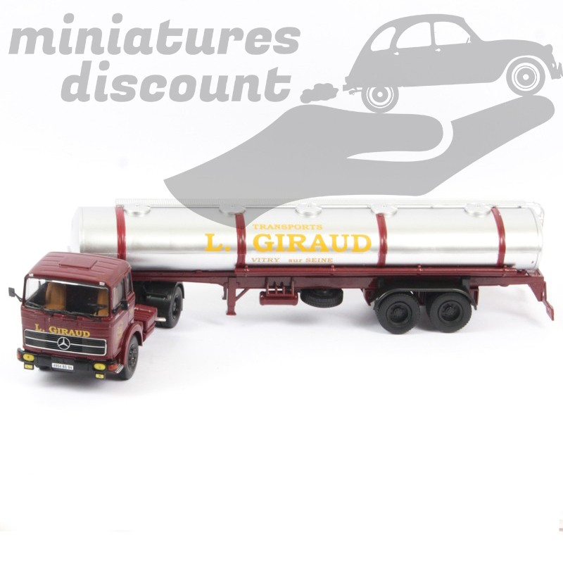 Semi Remorque, Citerne Transport GIRAUD Mercedes BENZ LPS 1932 de 1970 à 1974- 1/43ème