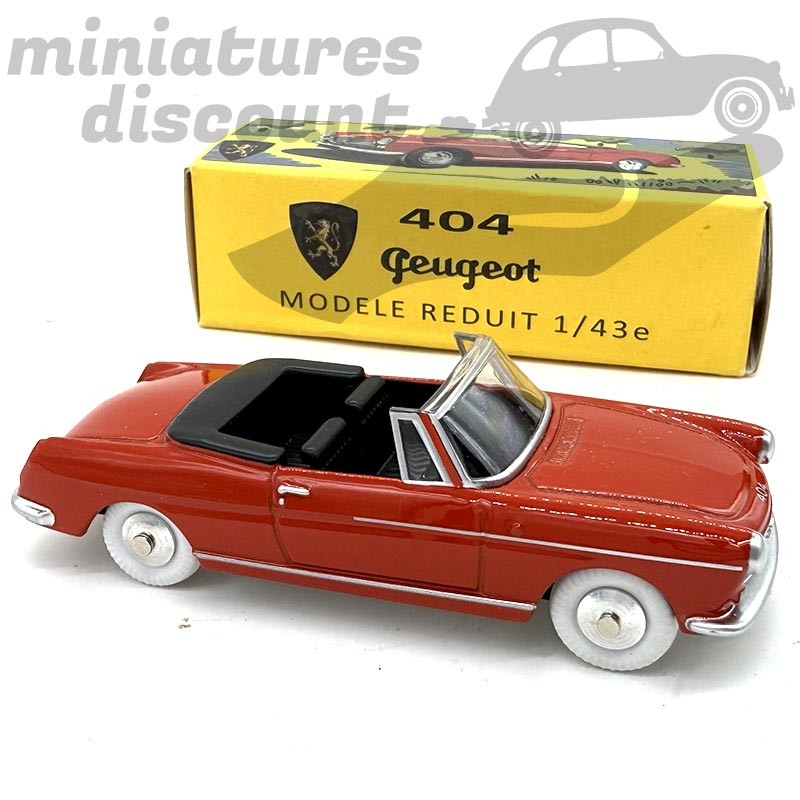 PEUGEOT 404 CABRIOLET "ROUGE" (ROUGE) - 1/43ème en boite