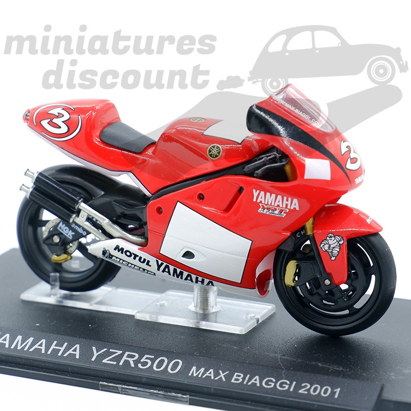 YAMAHA YZR500 MAX BIAGGI EN 2001 (ROUGE) - 1/24ème en boite