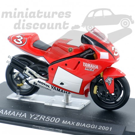 YAMAHA YZR500 MAX BIAGGI EN 2001 (ROUGE) - 1/24ème en boite