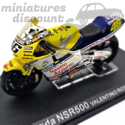 HONDA NSR500 DE VALENTINO ROSSI EN 2001 (JAUNE) - 1/24ème en boite