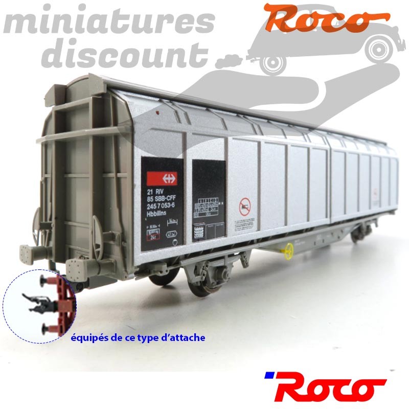 Wagon Couvert SBB-CFF Cargo - HO - 1/87ème - Roco ref 46501 - en boite