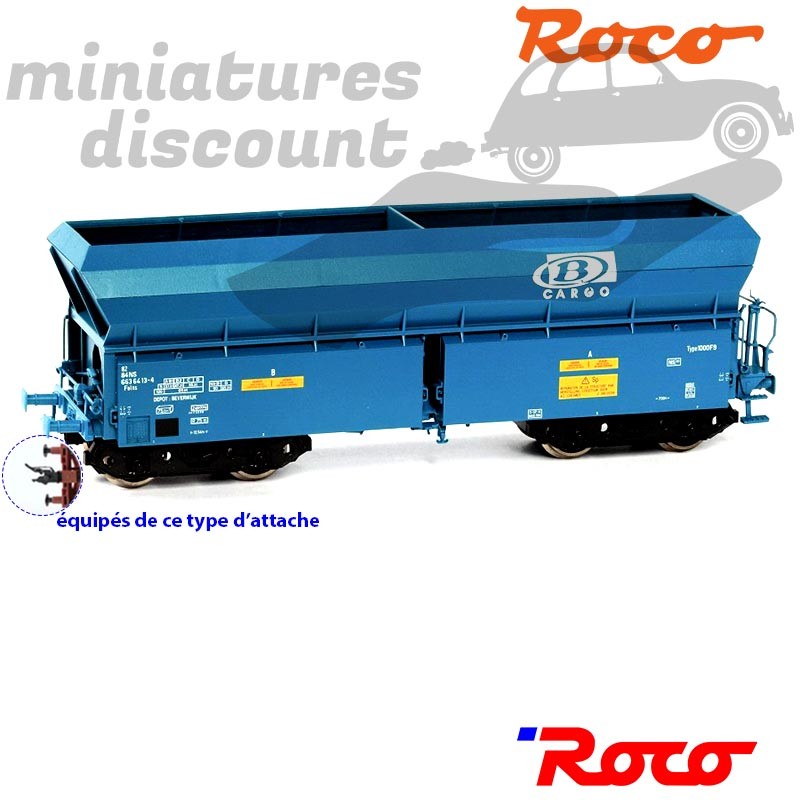Wagon Trémie - Cargo - HO - 1/87ème - Roco ref 47412 - en boite