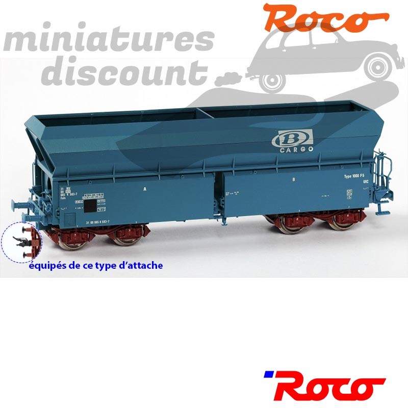 Wagon Trémie - Cargo - HO - 1/87ème - Roco ref 47403 - en boite