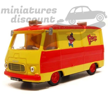 Peugeot J7 "Cirque Fany" - 1/43ème sur socle