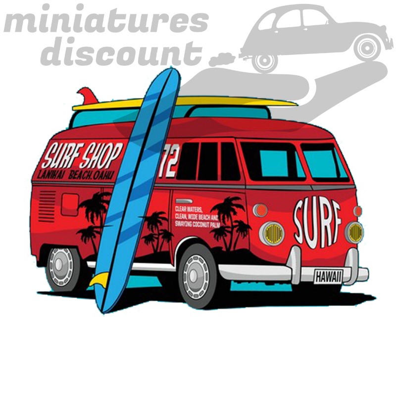 Mug " VW Volkswagen Combi, Surf, Surf-Shop " - Mug Céramique 350 ml